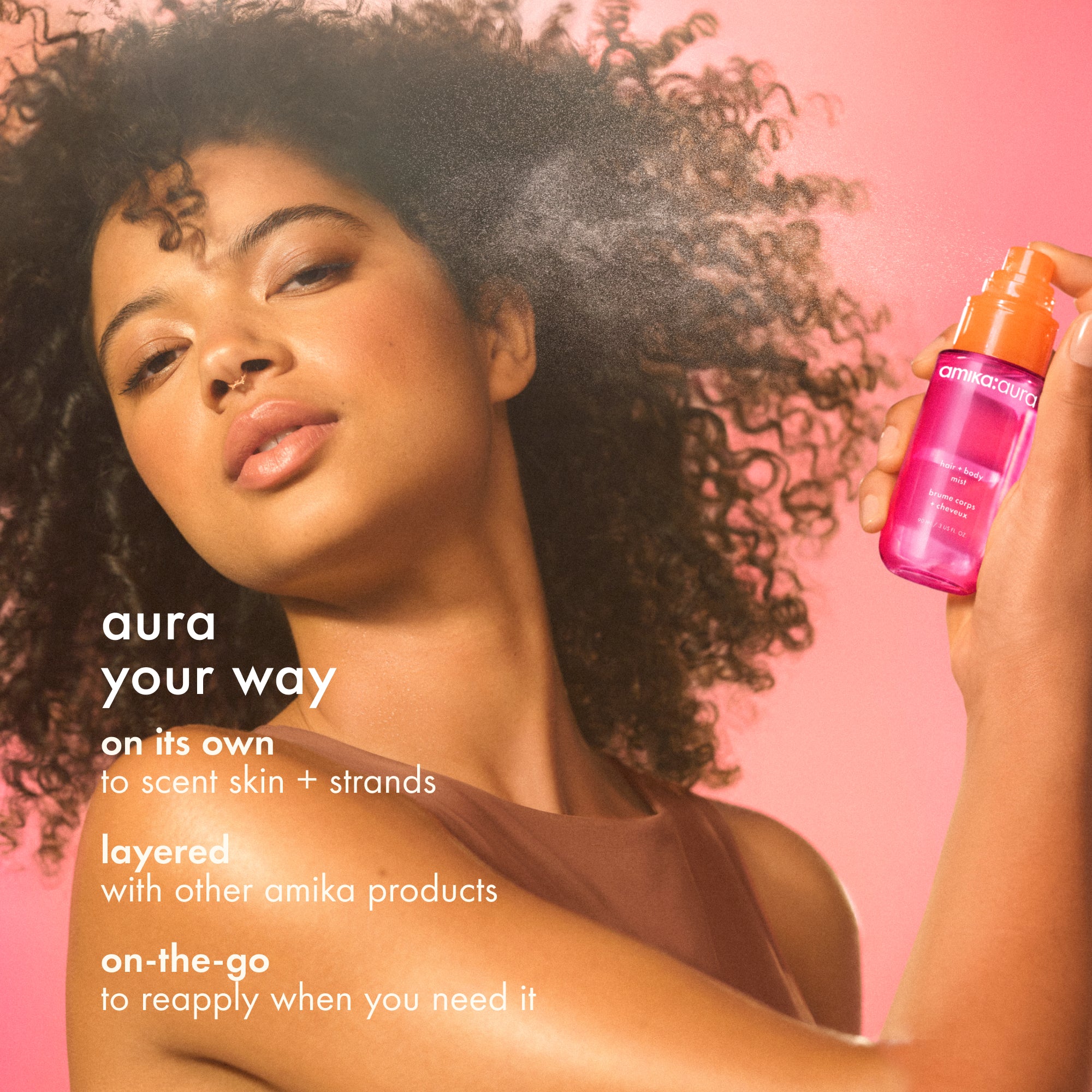 for strands + skin set amika:aura hair + body mist + hand wash - Image 5