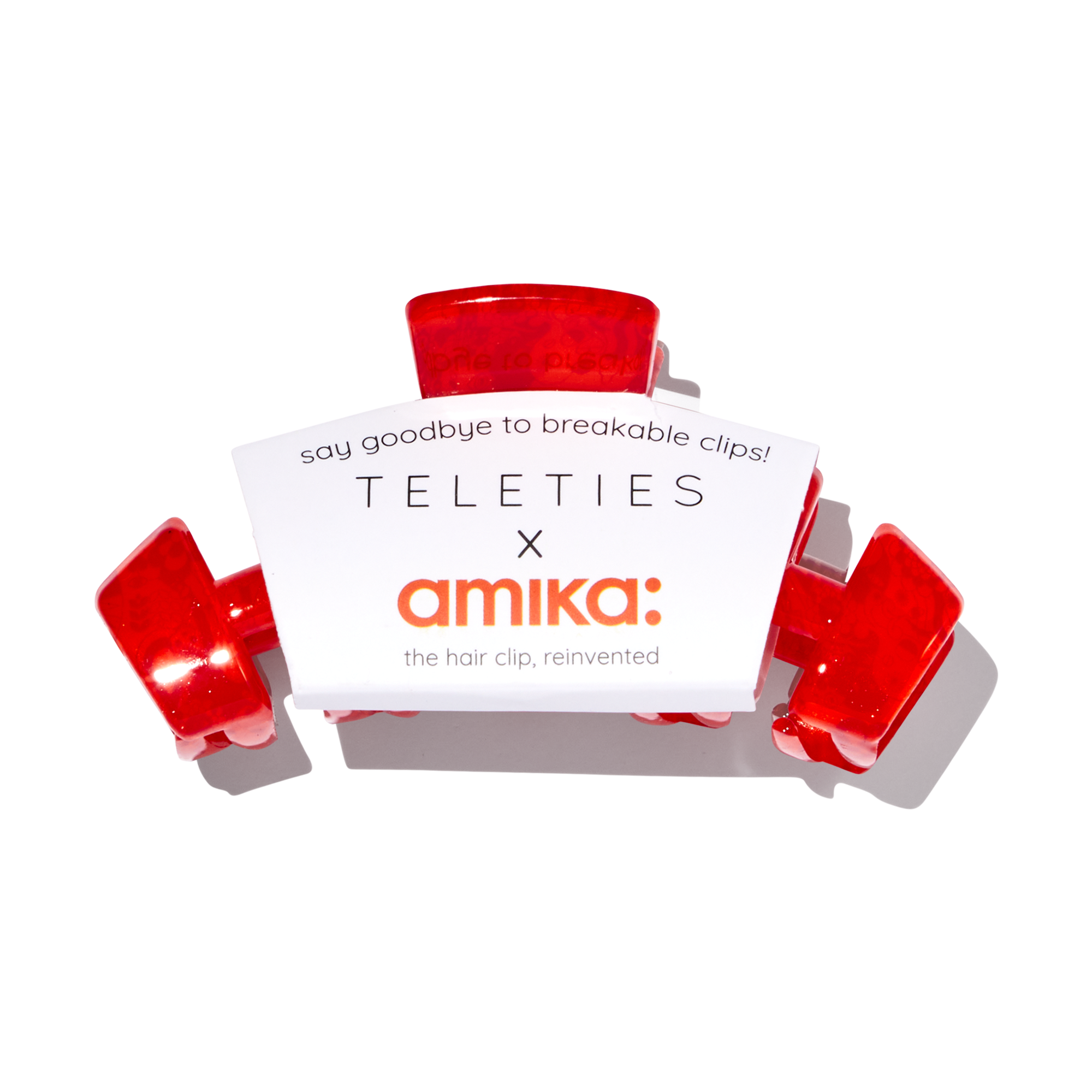 amika x TELETIES necessities set 3 pc hair ties. clip. essentials bag + perk up plus - Image 5