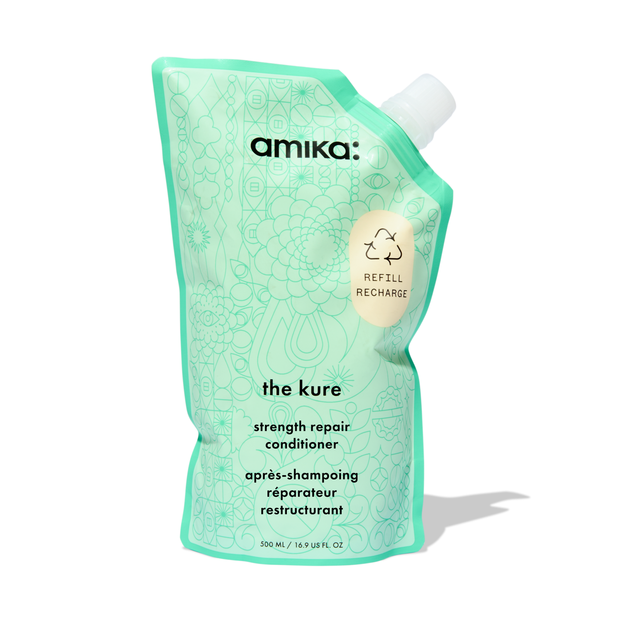 the kure strength repair conditioner forever friend bottle + pouch duo - Image 8